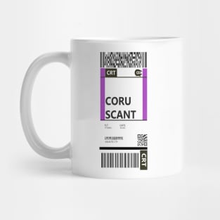 Coruscant Boarding Pass Mug